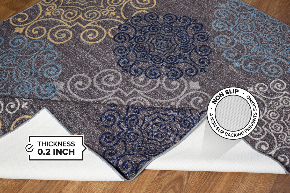 Avora 508 Gray Area Rug-Area Rug-World Rug Gallery-The Rug Truck