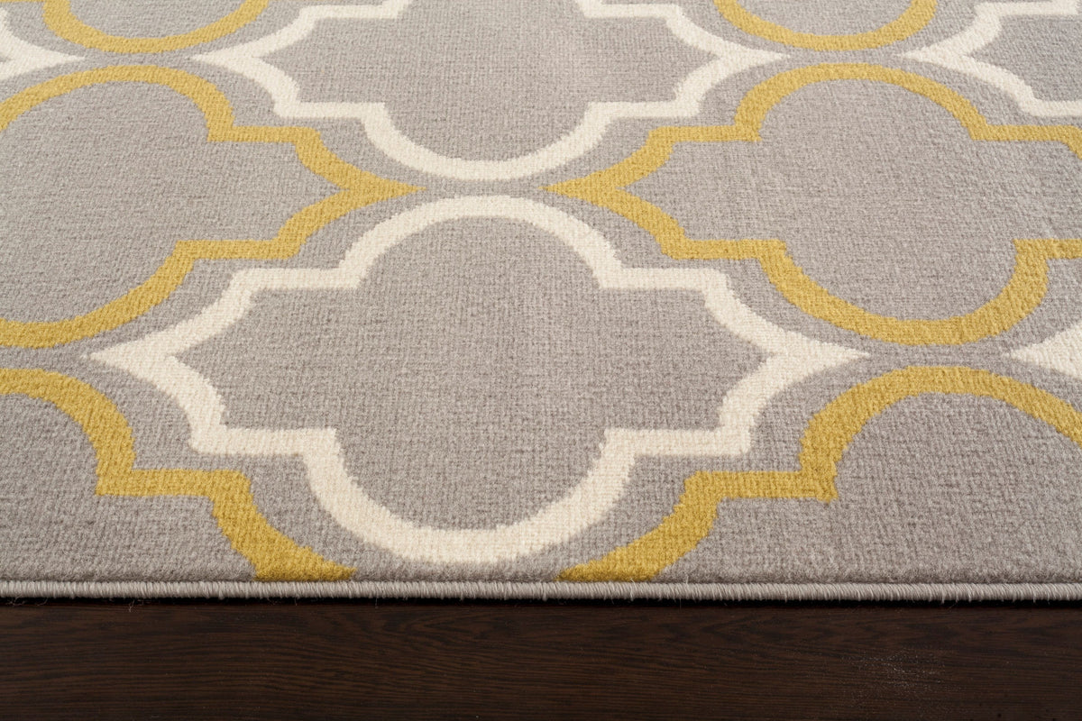 Newport 9101 Gray/yellow Area Rug