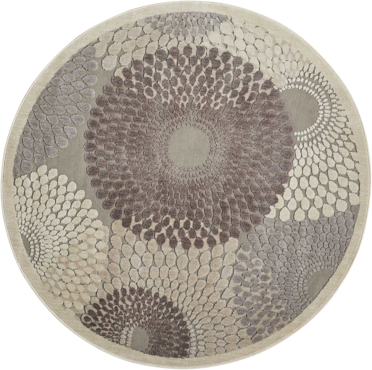 Illuminate IL04 Grey Area Rug-Area Rug-The Rug Truck-5&#39;3&quot; x 5&#39;3&quot;-The Rug Truck