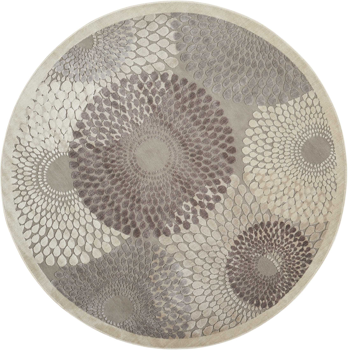 Illuminate IL04 Grey Area Rug-Area Rug-The Rug Truck-7&#39;9&quot; x 7&#39;9&quot;-The Rug Truck