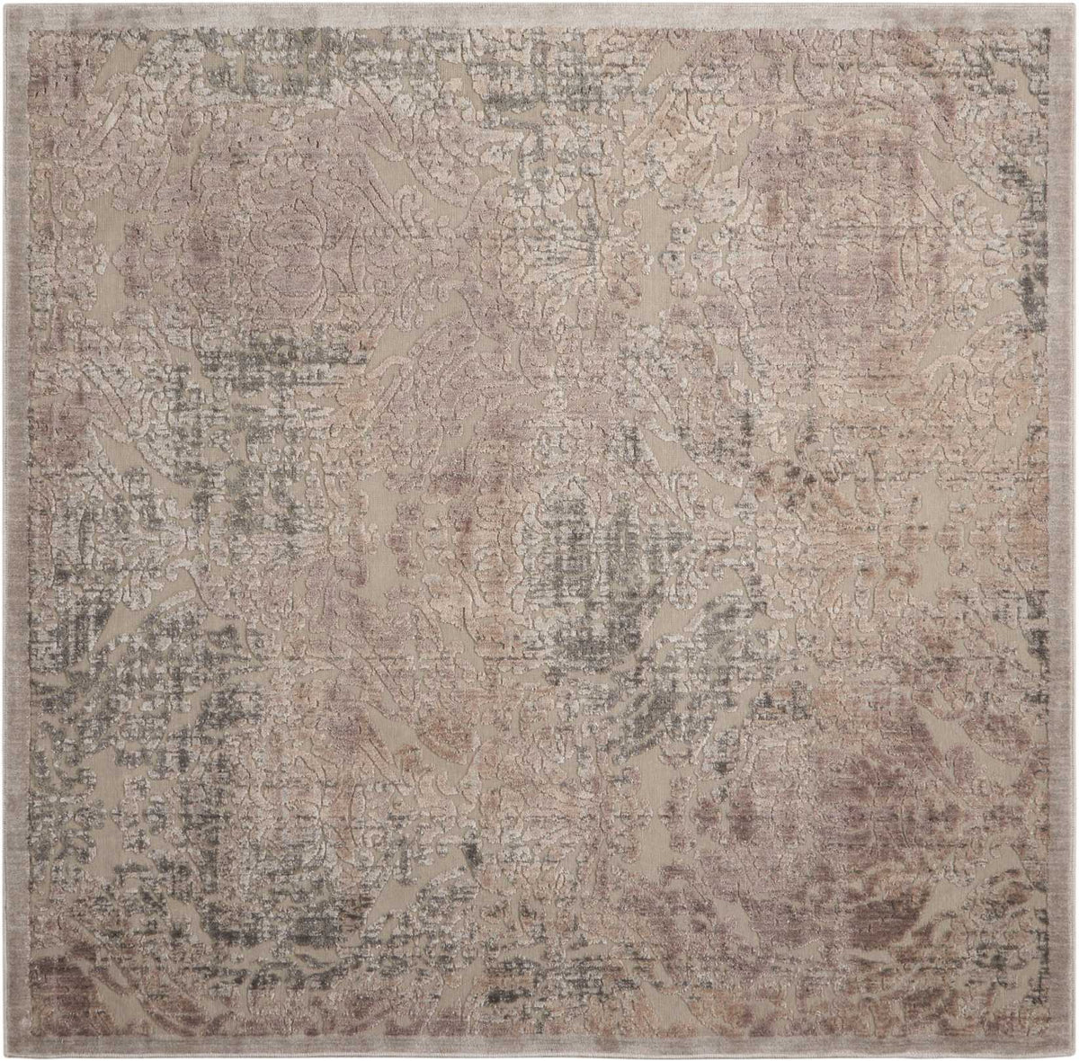 Illuminate IL09 Grey Area Rug-Area Rug-The Rug Truck-6&#39;7&quot; x 6&#39;7&quot;-The Rug Truck