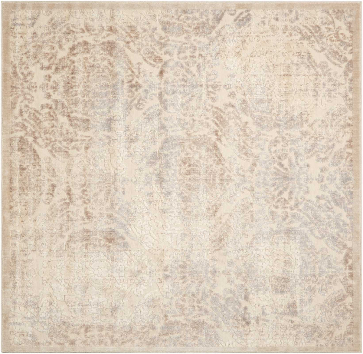 Illuminate IL09 Ivory Area Rug-Area Rug-The Rug Truck-6&#39;7&quot; x 6&#39;7&quot;-The Rug Truck