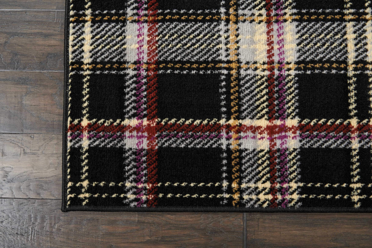 Grafix GRF03 Black Area Rug-Area Rug-Nourison-The Rug Truck