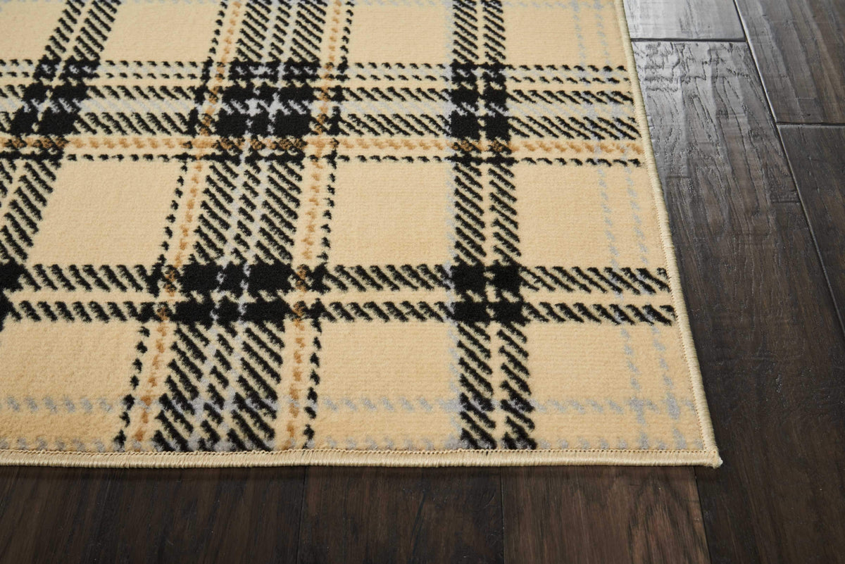 Grafix GRF03 Cream Black Area Rug-Area Rug-Nourison-The Rug Truck