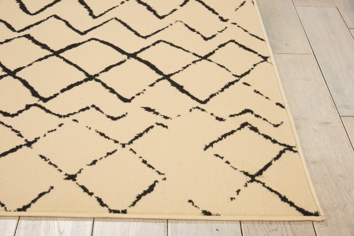 Grafix GRF04 Cream Black Area Rug-Area Rug-Nourison-The Rug Truck