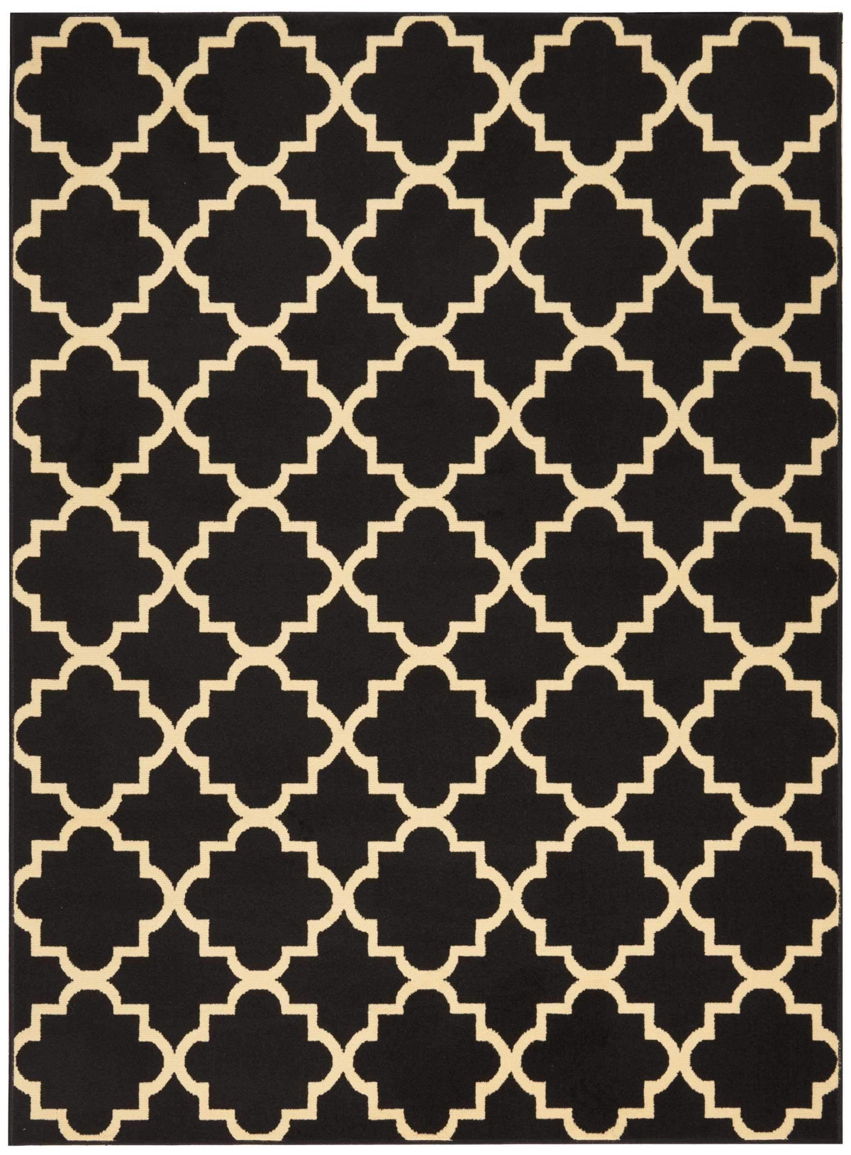 Grafix GRF08 Black Area Rug-Area Rug-Nourison-5&#39;3&quot; x 7&#39;3&quot;-The Rug Truck