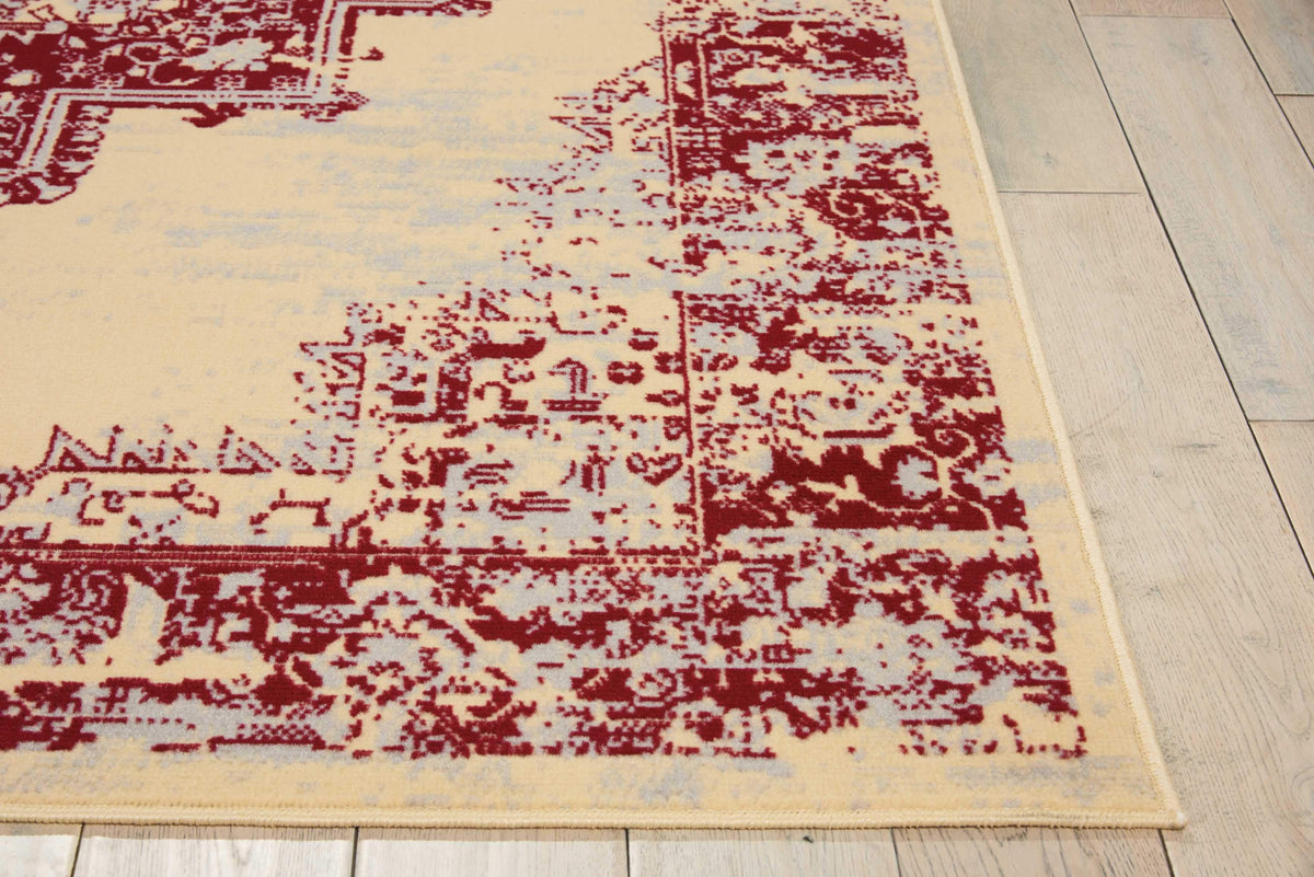 Grafix GRF14 Cream Red Area Rug-Area Rug-Nourison-The Rug Truck