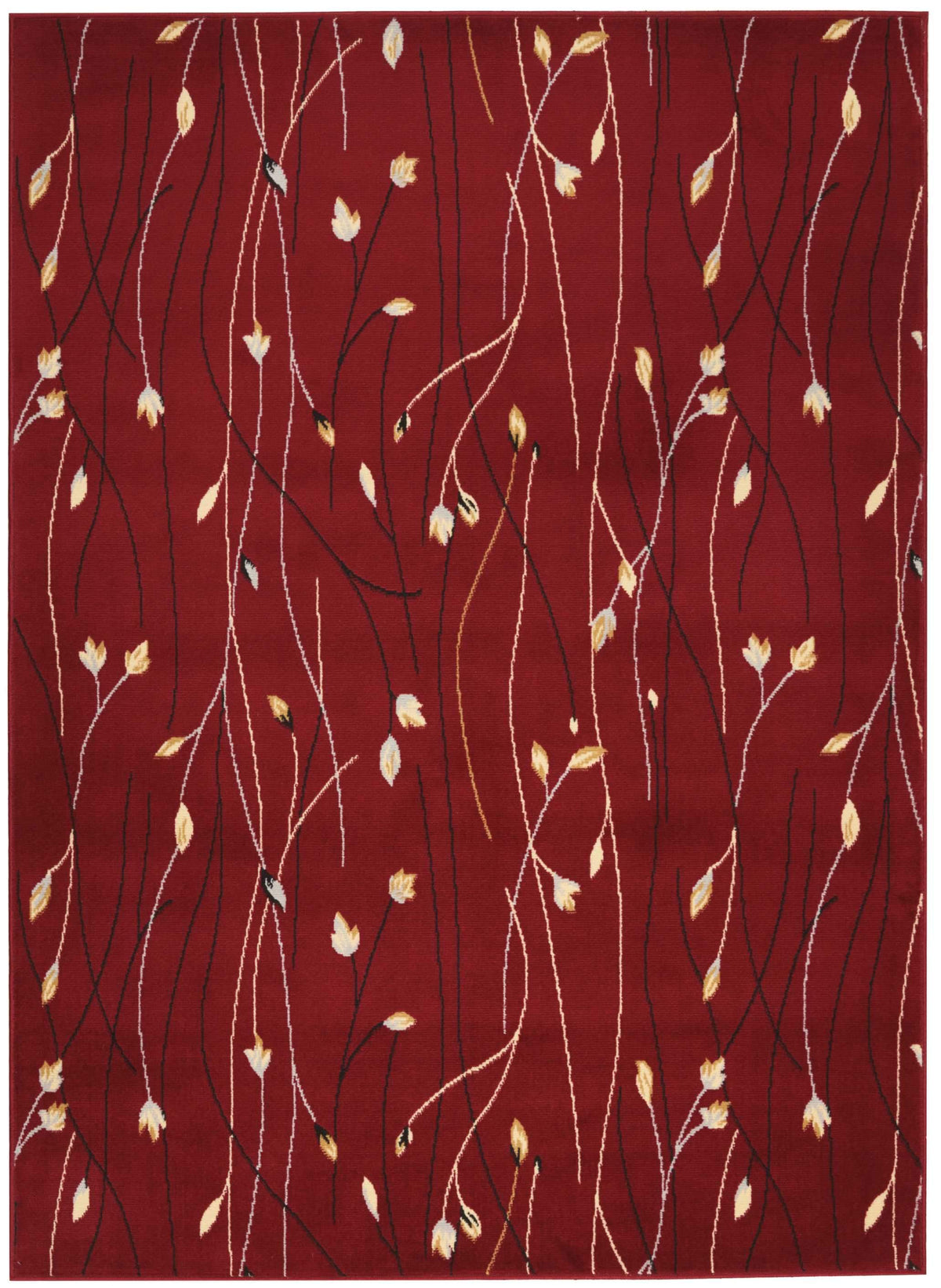 Grafix GRF15 Red Area Rug-Area Rug-Nourison-5&#39;3&quot; x 7&#39;3&quot;-The Rug Truck