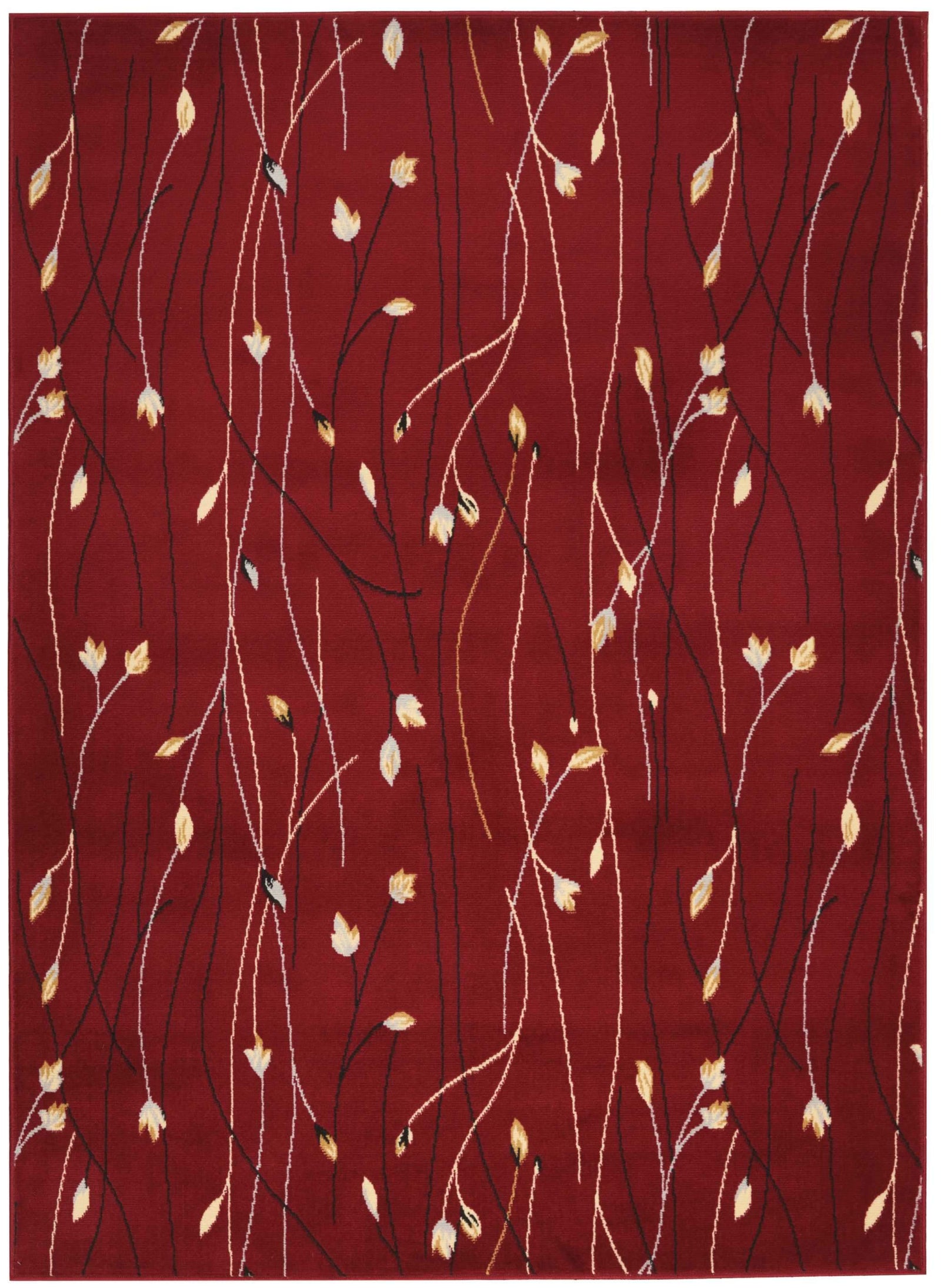 Grafix GRF15 Red Area Rug-Area Rug-Nourison-5'3" x 7'3"-The Rug Truck
