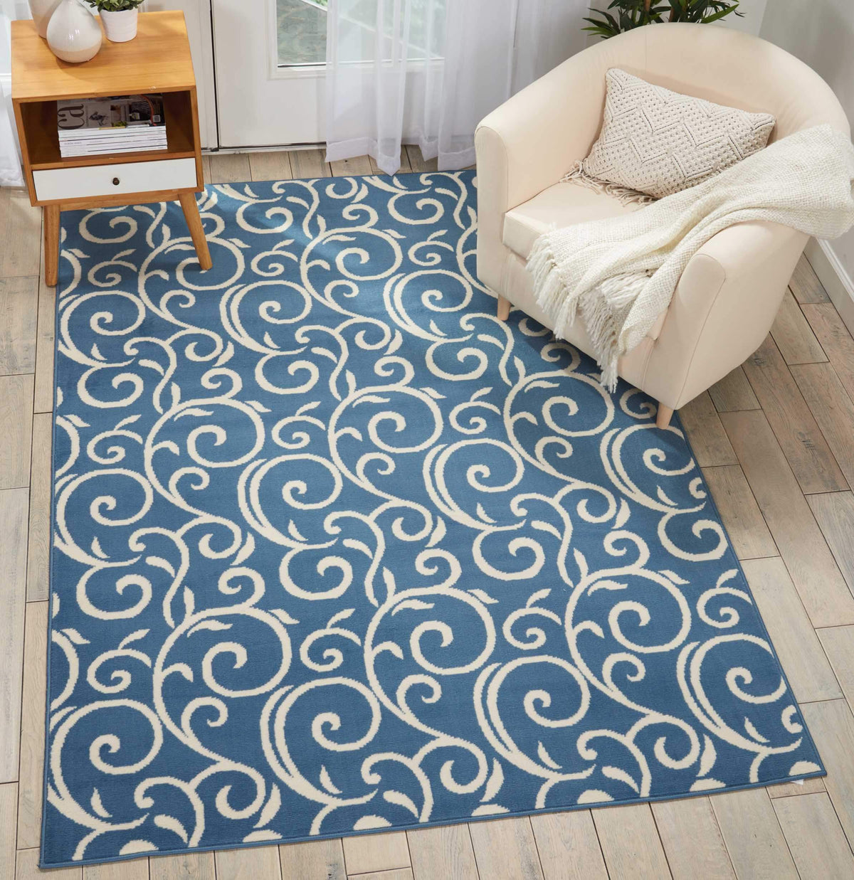 Grafix GRF19 Blue Area Rug-Area Rug-Nourison-The Rug Truck