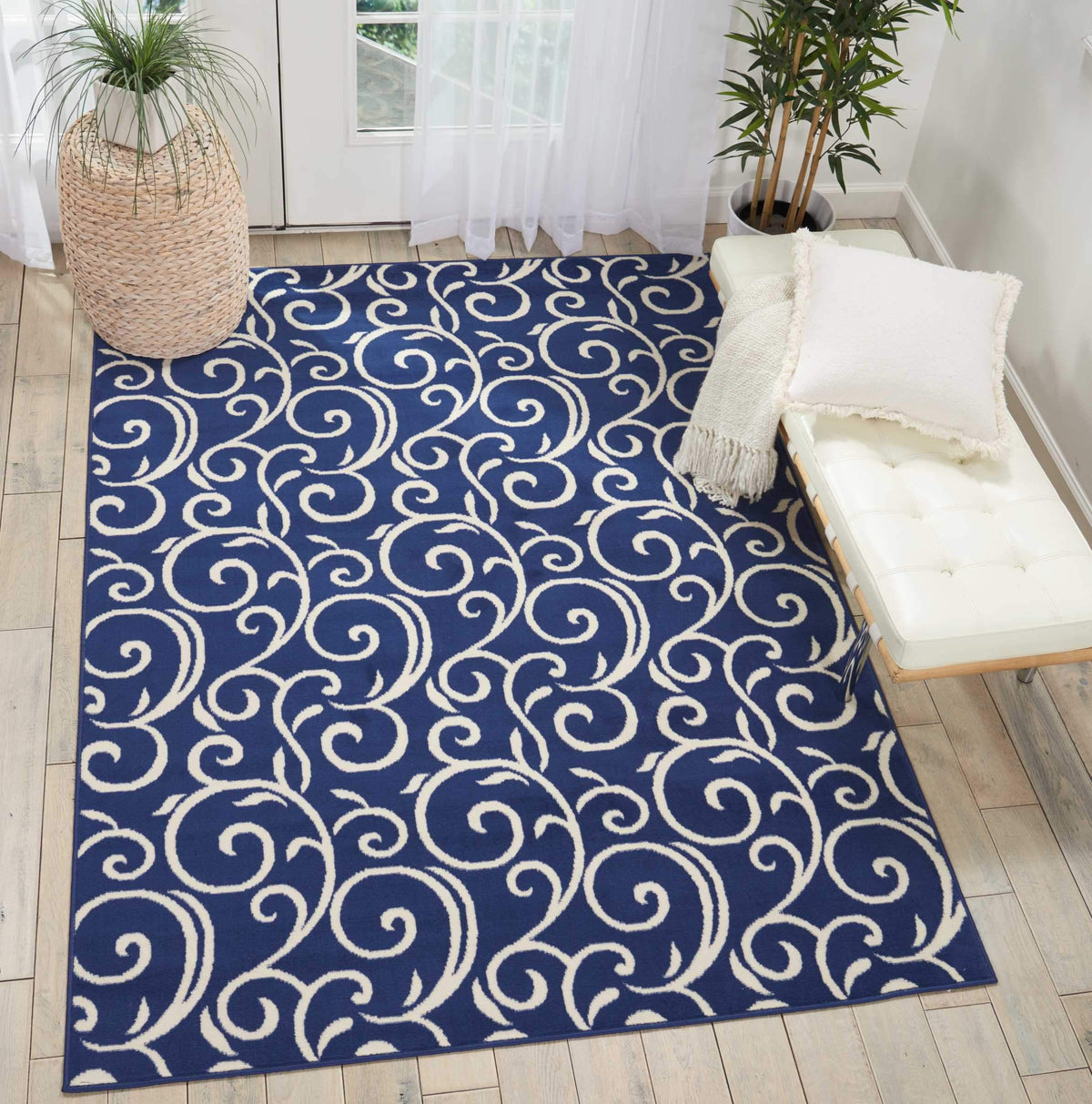 Grafix GRF19 Navy Area Rug-Area Rug-Nourison-The Rug Truck