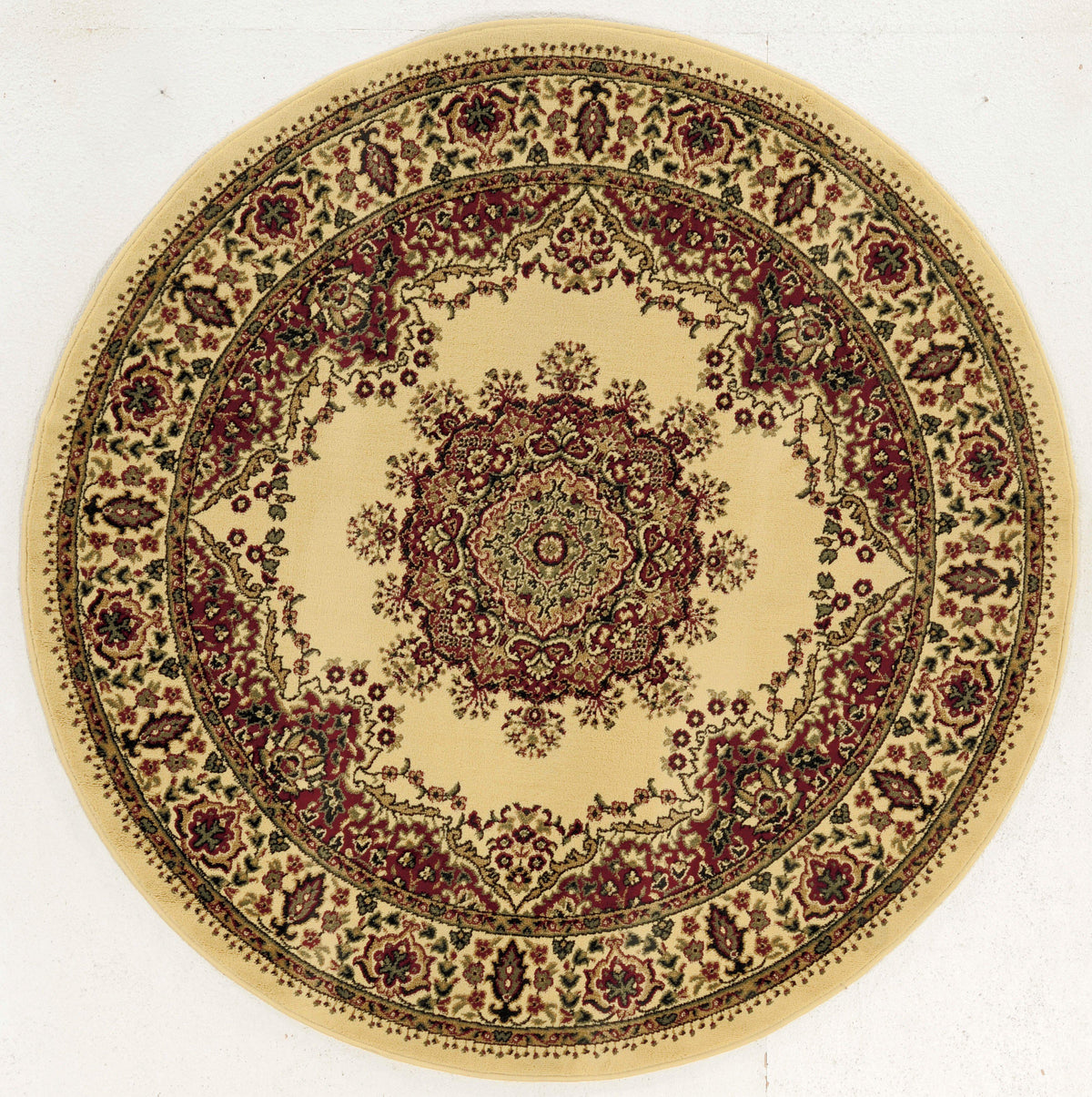 Genevieve 1191 Ivory Area Rug (5&#39;3 ROUND)