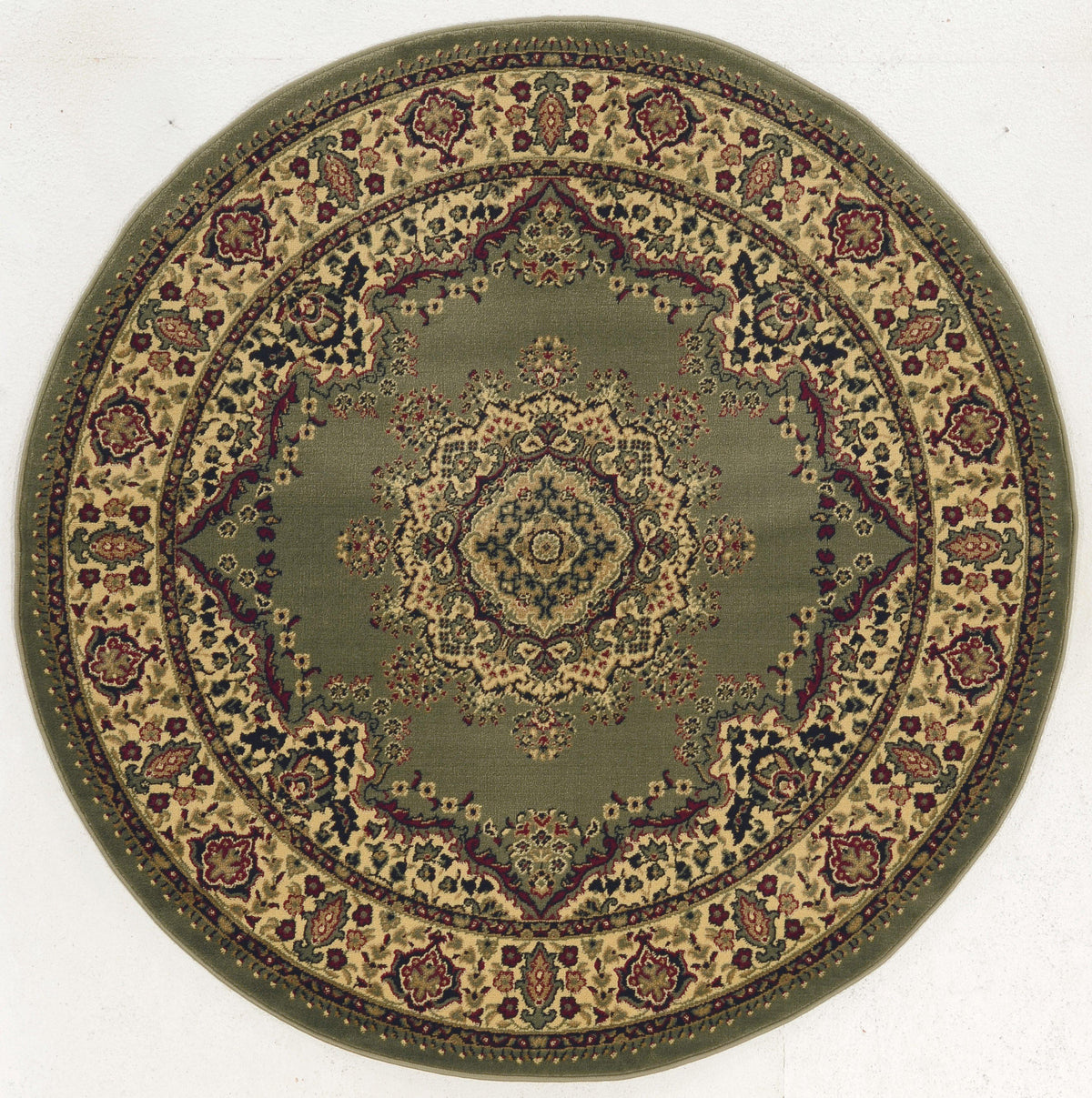 Genevieve 1191 Sage Area Rug (5&#39;3 ROUND)
