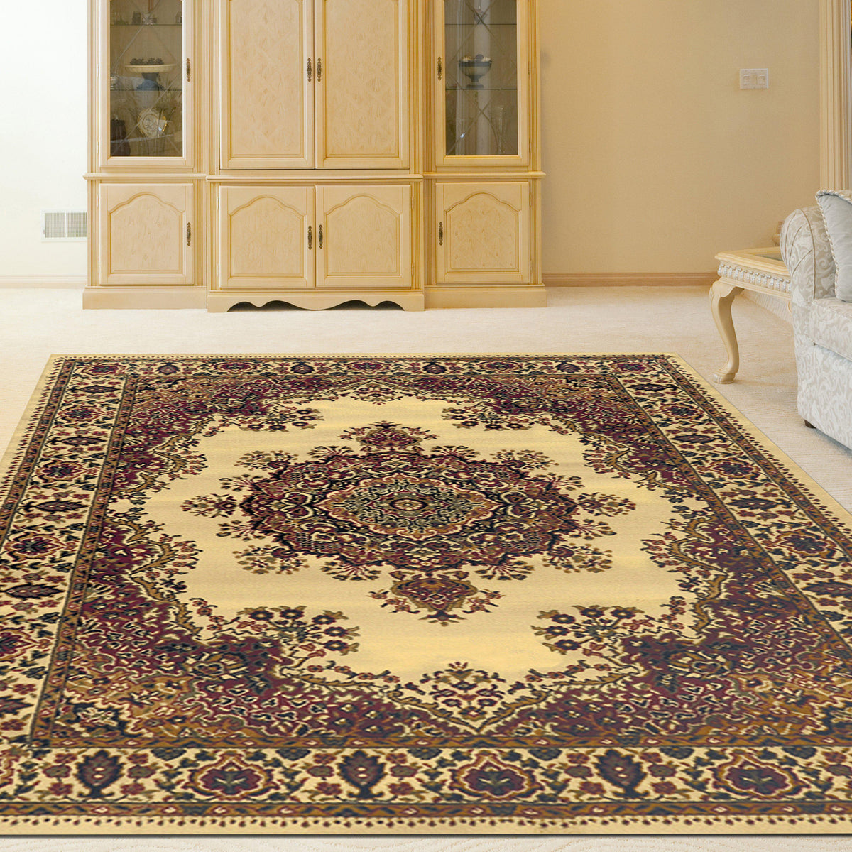 Genevieve 1191 Ivory Area Rug (7&#39;9 X 11&#39;)
