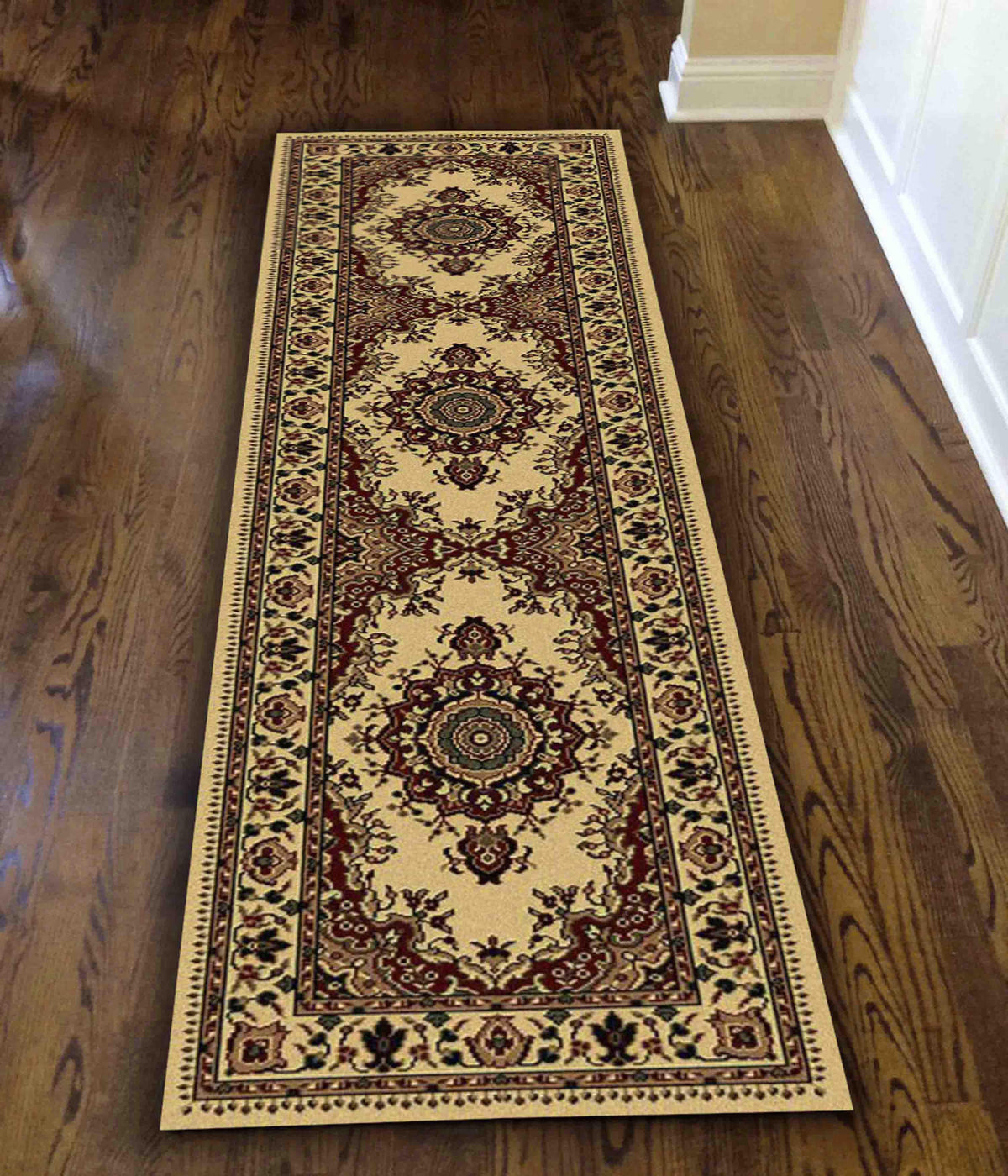 Genevieve 1191 Ivory Area Rug (2&#39;2 X 7&#39;7)