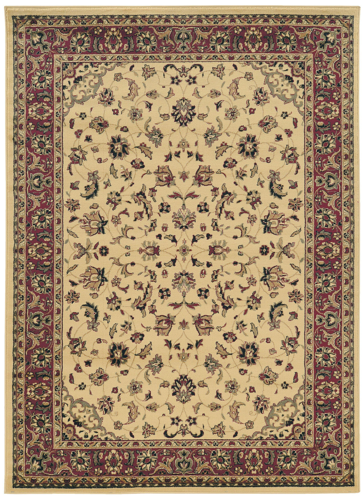 Genevieve 953 Ivory Area Rug (6&#39;7 X 9&#39;6)