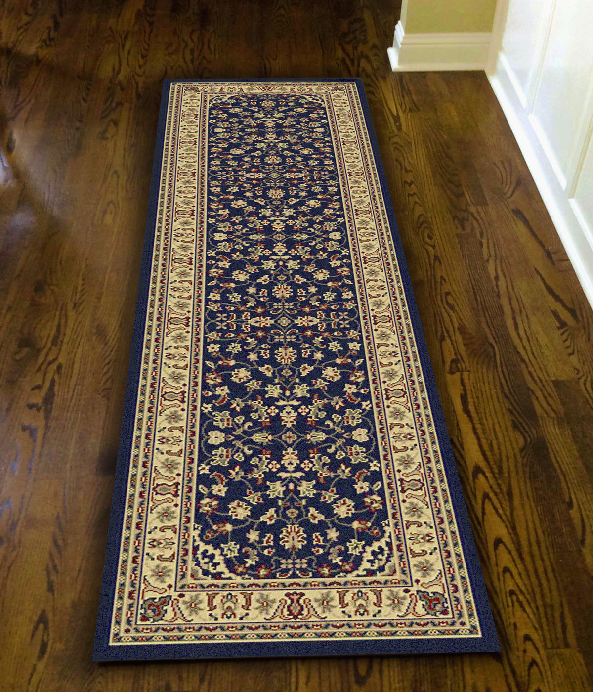 Genevieve 953 Navy Area Rug (2&#39;2 X 7&#39;7)