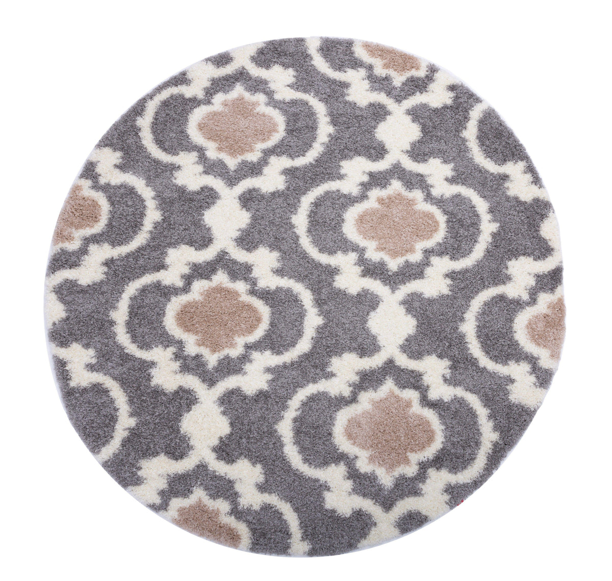 Florida 2525 Gray Area Rug-Area Rug-World Rug Gallery-6&#39;6&quot; Round-The Rug Truck