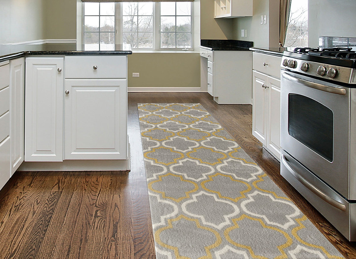 Newport 9101 Gray/yellow Area Rug