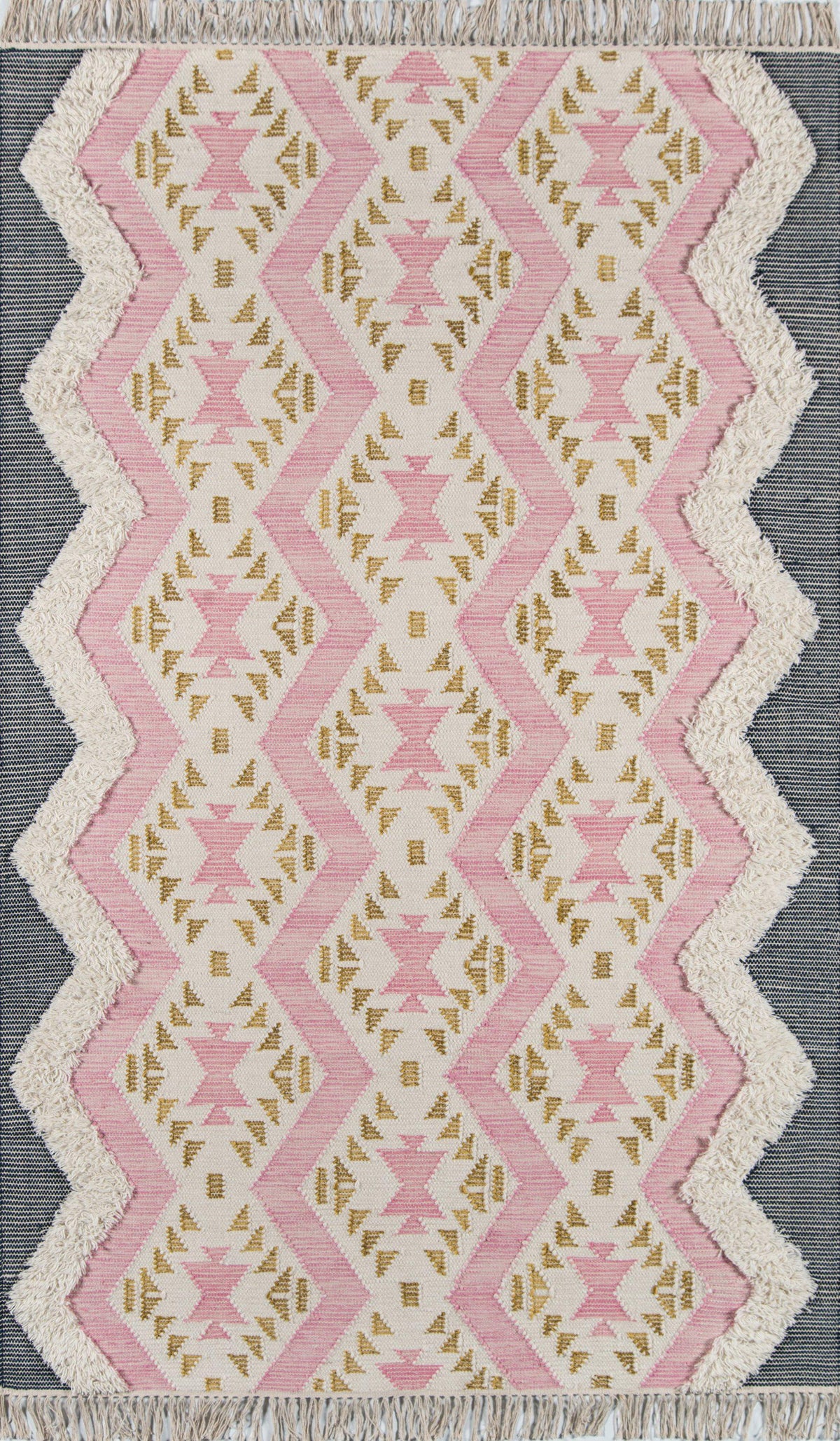 Novogratz Indio IND-1 Pink Area Rug ( 7&#39;6&quot; X 9&#39;6&quot;)