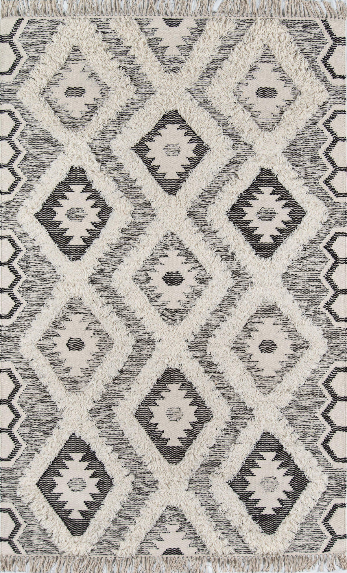 Novogratz Indio IND-5 Black Area Rug ( 7&#39;6&quot; X 9&#39;6&quot;)