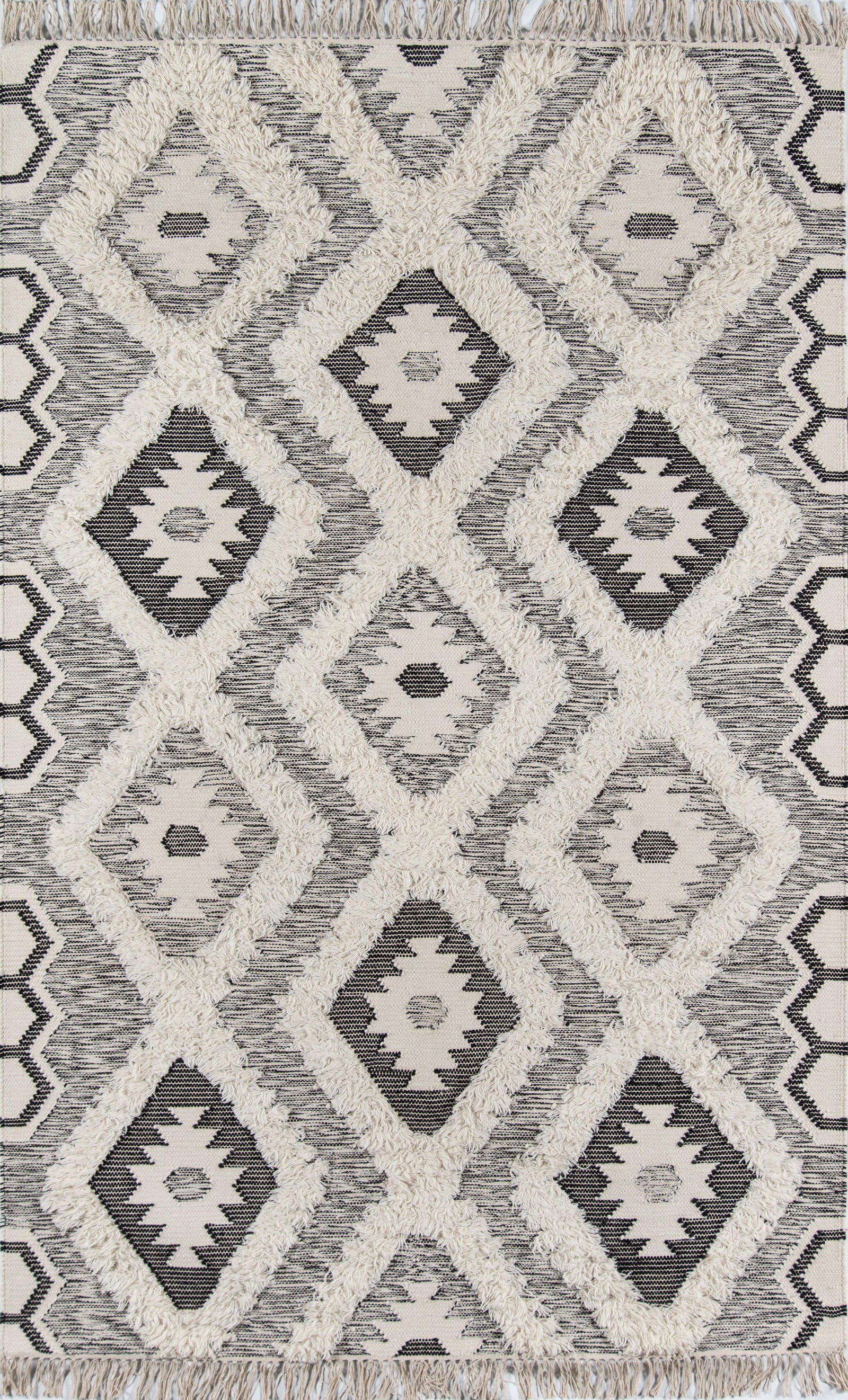 Novogratz Indio IND-5 Black Area Rug ( 7'6" X 9'6")