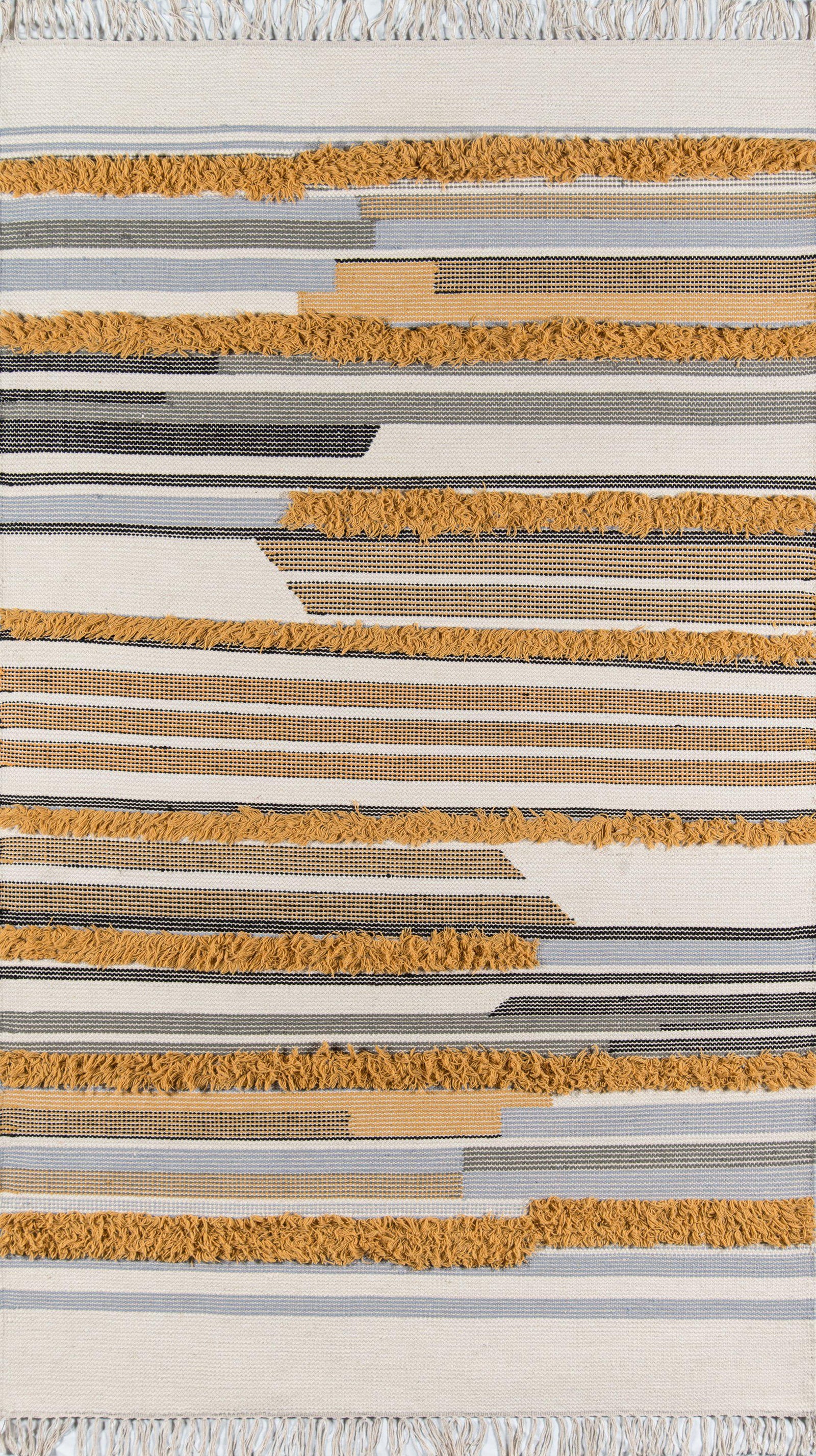 Novogratz Indio IND-6 Mustard Area Rug ( 7'6" X 9'6")