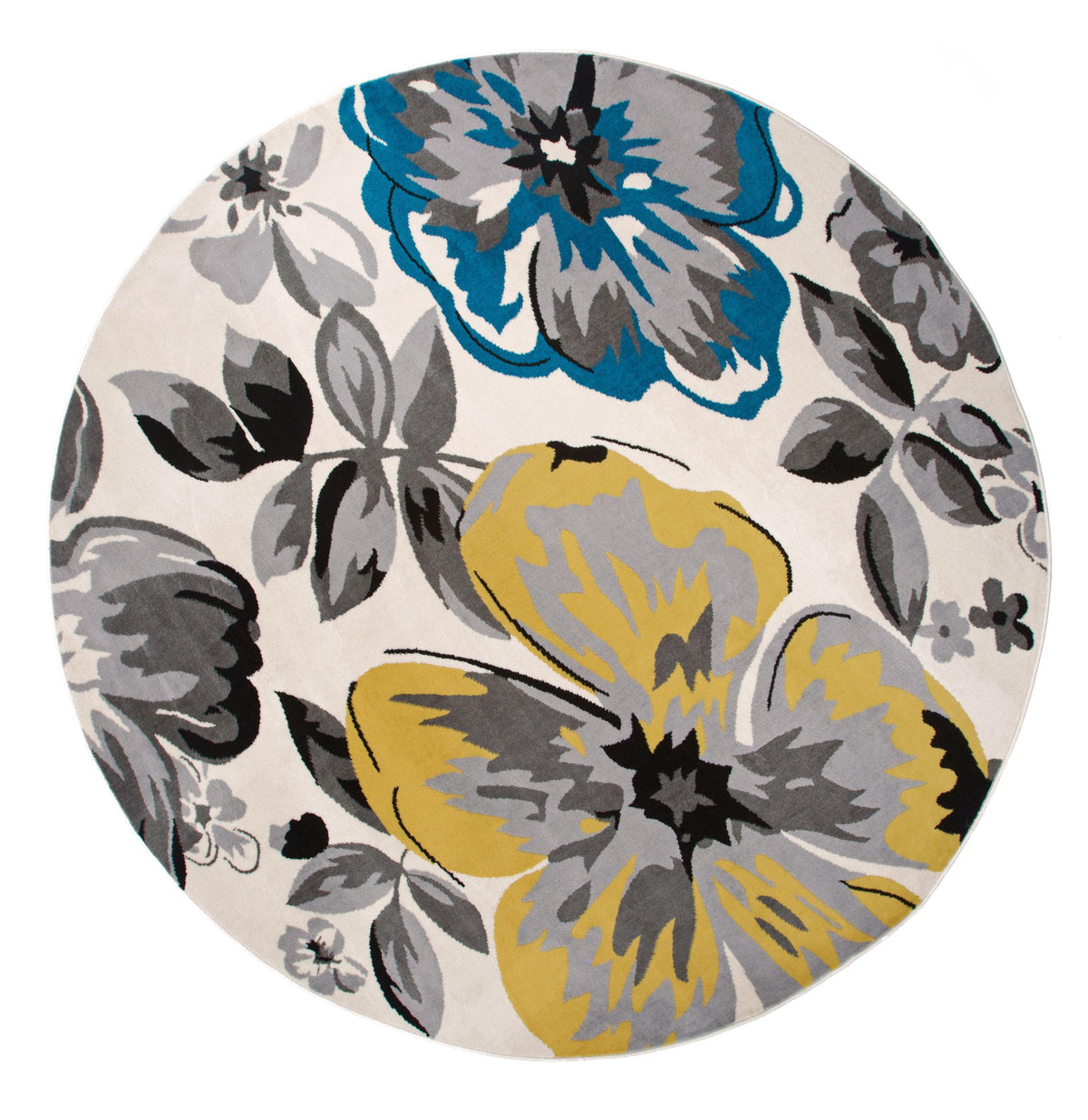 Newport 9098 Cream Area Rug 66 Round