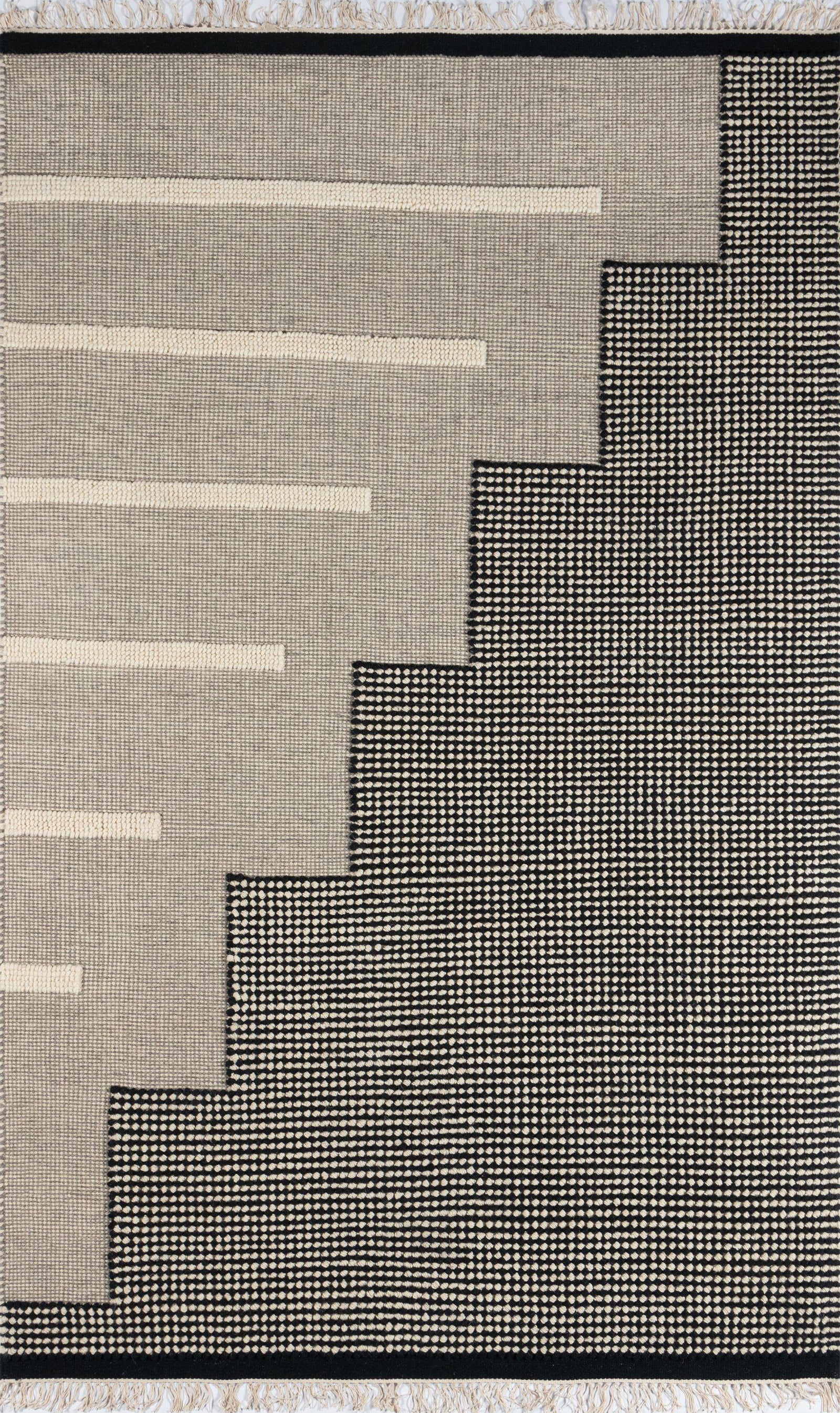 Novogratz Karl KRL-1 Black Area Rug ( 7'9" X 9'9")