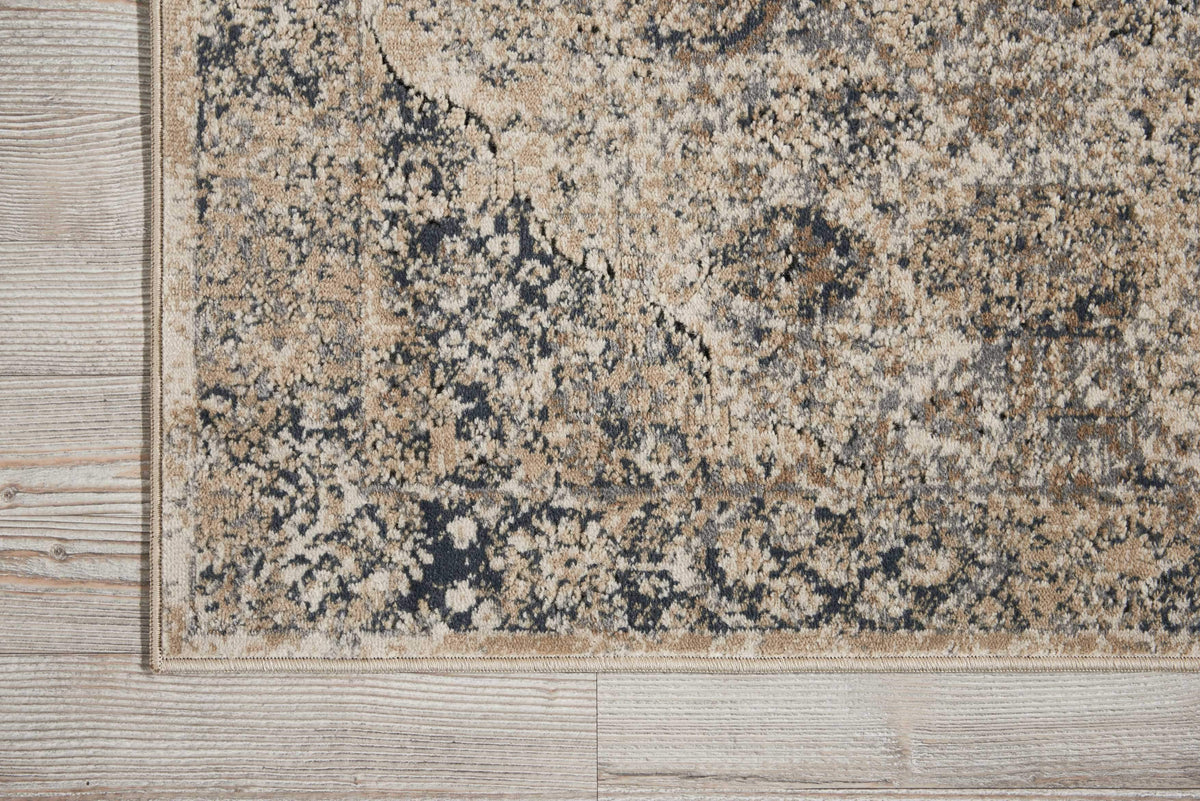 kathy ireland HOME Malta Ivory Blue Area Rug-Area Rug-kathy ireland HOME-The Rug Truck