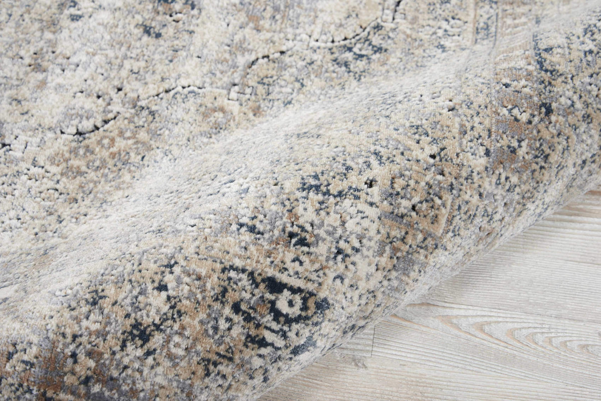 kathy ireland HOME Malta Ivory Blue Area Rug-Area Rug-kathy ireland HOME-The Rug Truck