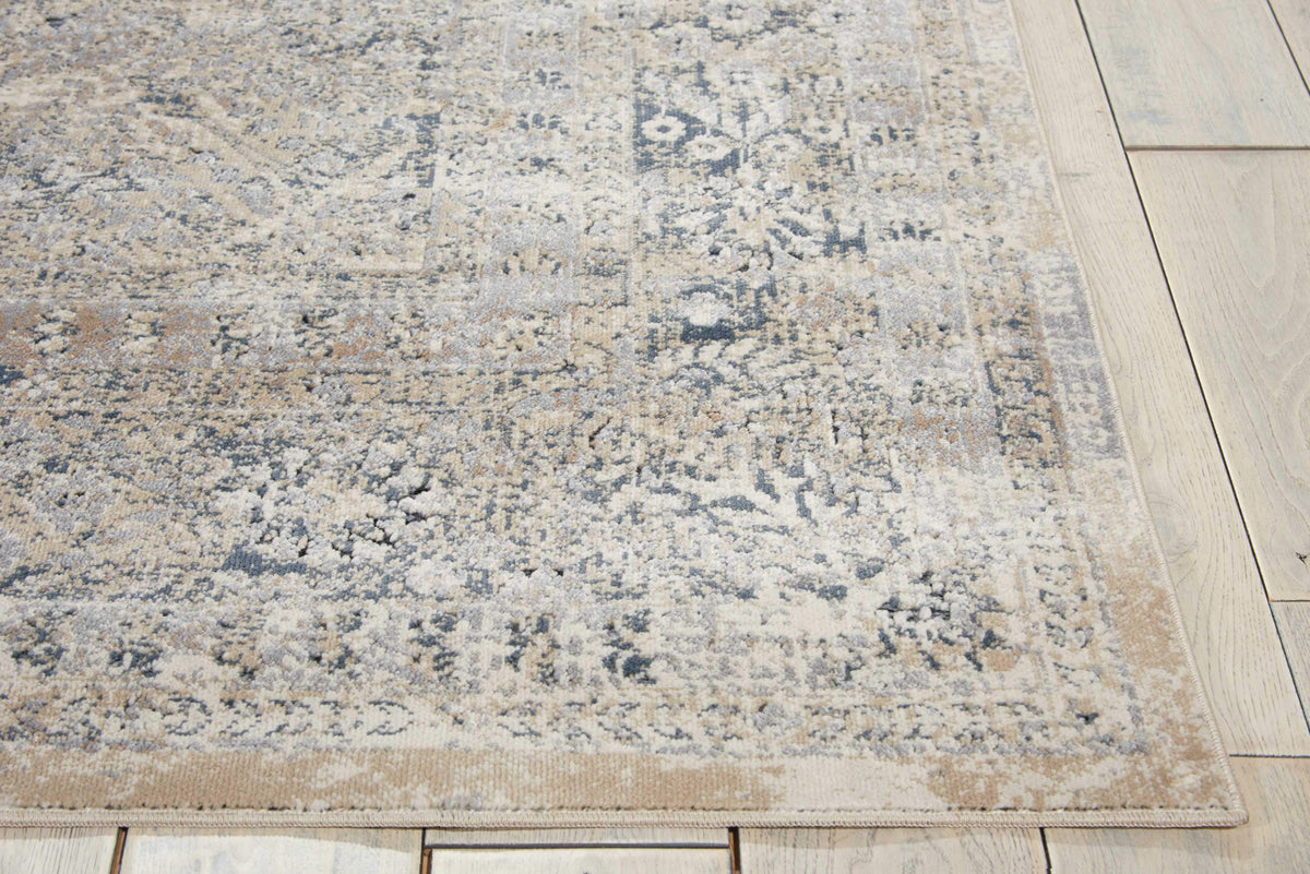 kathy ireland HOME Malta Ivory Blue Area Rug-Area Rug-kathy ireland HOME-The Rug Truck