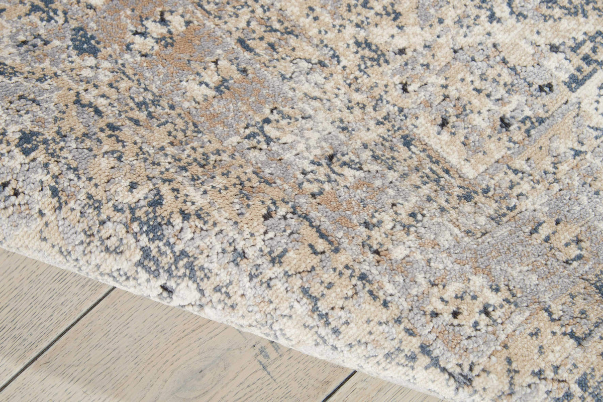 kathy ireland HOME Malta Ivory Blue Area Rug-Area Rug-kathy ireland HOME-The Rug Truck