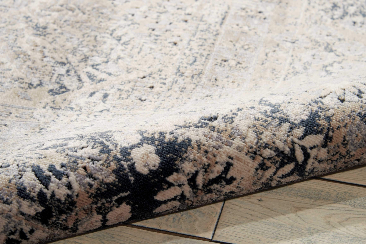 kathy ireland HOME Malta Ivory Blue Area Rug-Area Rug-kathy ireland HOME-The Rug Truck