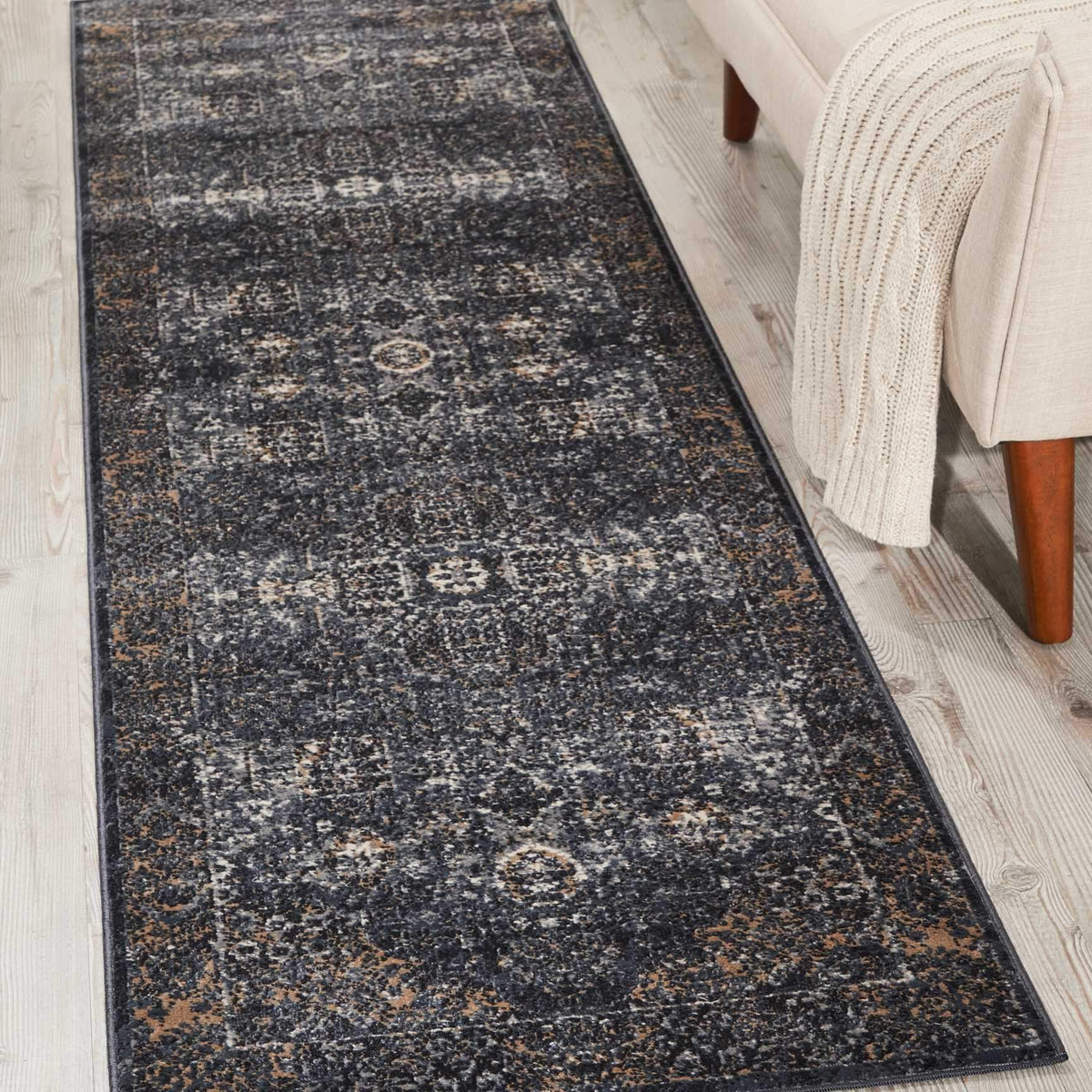 kathy ireland HOME Malta Navy Area Rug-Area Rug-kathy ireland HOME-The Rug Truck
