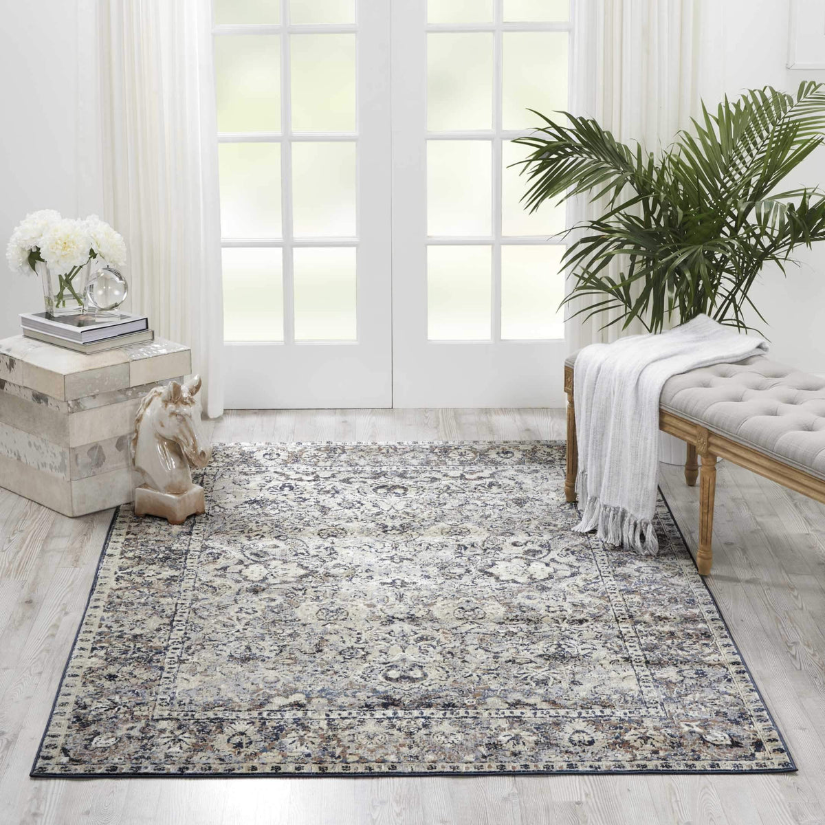 kathy ireland HOME Malta Slate Area Rug-Area Rug-kathy ireland HOME-The Rug Truck