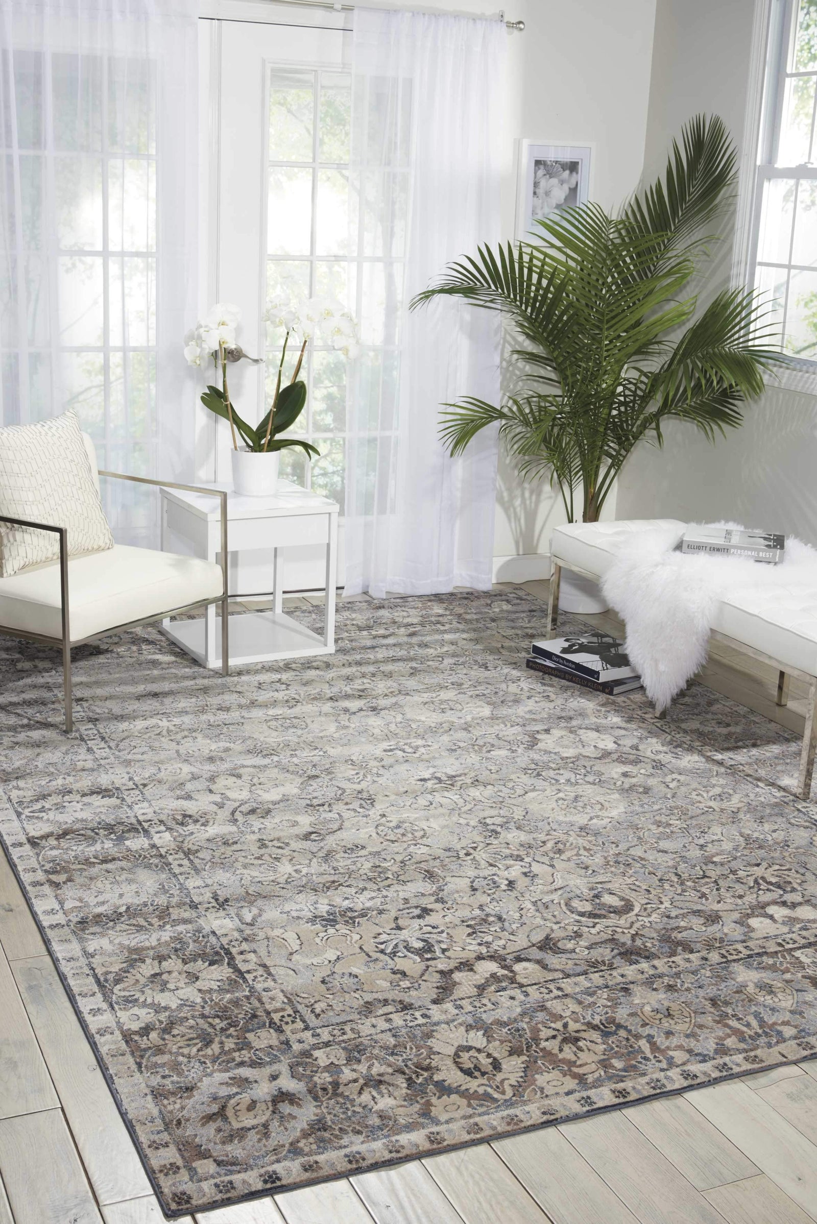 kathy ireland HOME Malta Slate Area Rug-Area Rug-kathy ireland HOME-3'11" x 5'7"-The Rug Truck