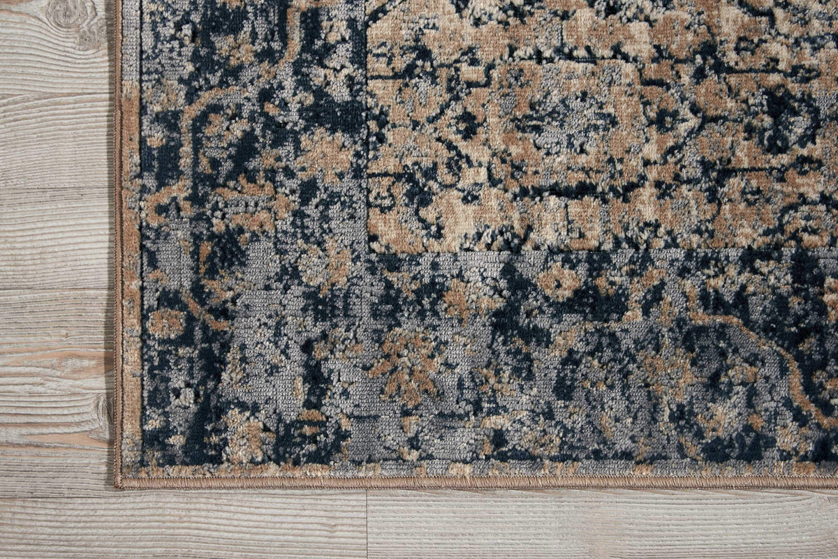 kathy ireland HOME Malta Ivory Blue Area Rug-Area Rug-kathy ireland HOME-The Rug Truck