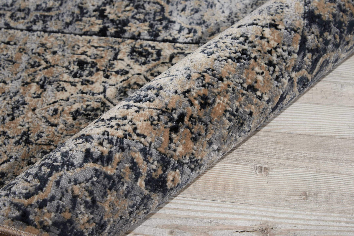 kathy ireland HOME Malta Ivory Blue Area Rug-Area Rug-kathy ireland HOME-The Rug Truck