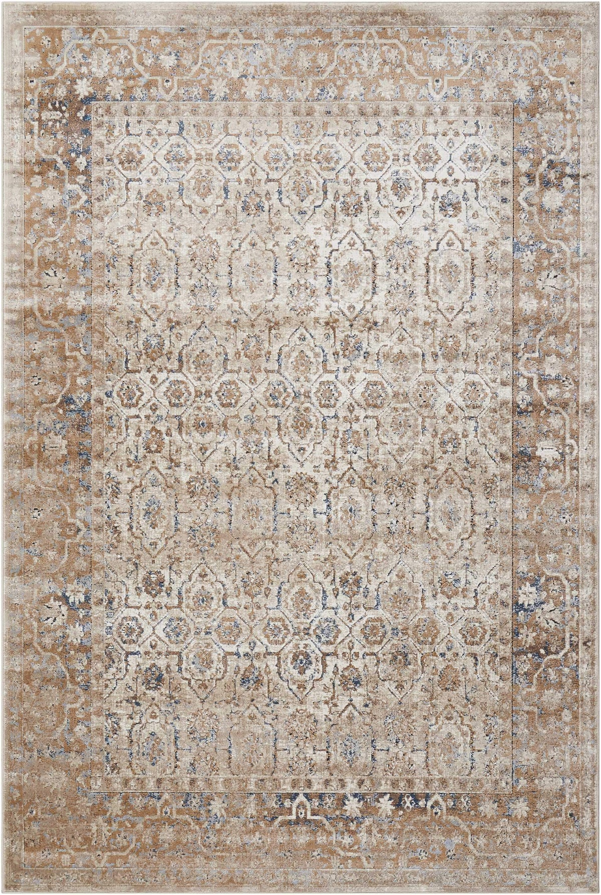 kathy ireland HOME Malta MAI04 Taupe Area Rug-Area Rug-kathy ireland HOME-7&#39;10&quot; x 10&#39;10&quot;-The Rug Truck