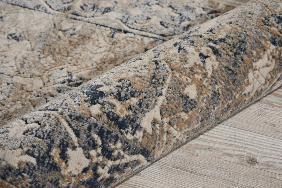 kathy ireland HOME Malta Ivory Blue Area Rug-Area Rug-kathy ireland HOME-The Rug Truck