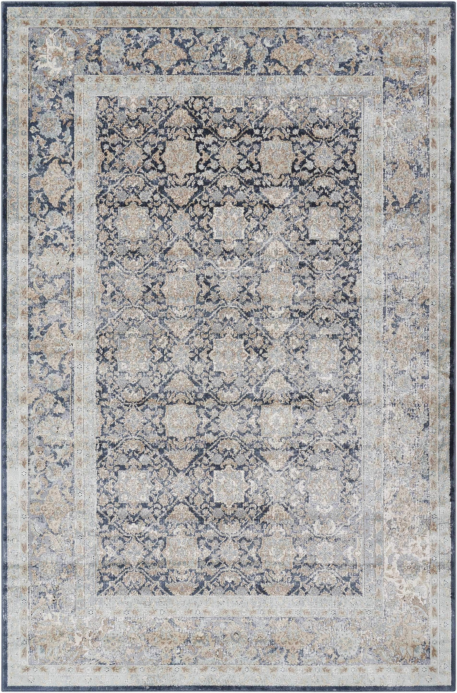 kathy ireland HOME Malta Navy Area Rug-Area Rug-kathy ireland HOME-3'11" x 5'7"-The Rug Truck