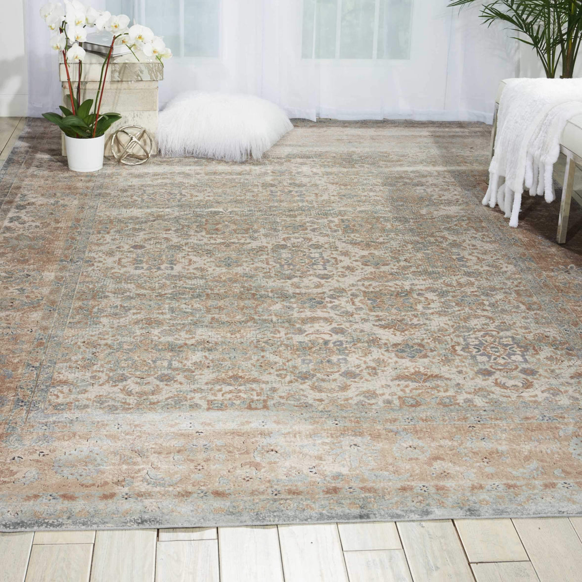 kathy ireland HOME Malta Slate Area Rug-Area Rug-kathy ireland HOME-The Rug Truck