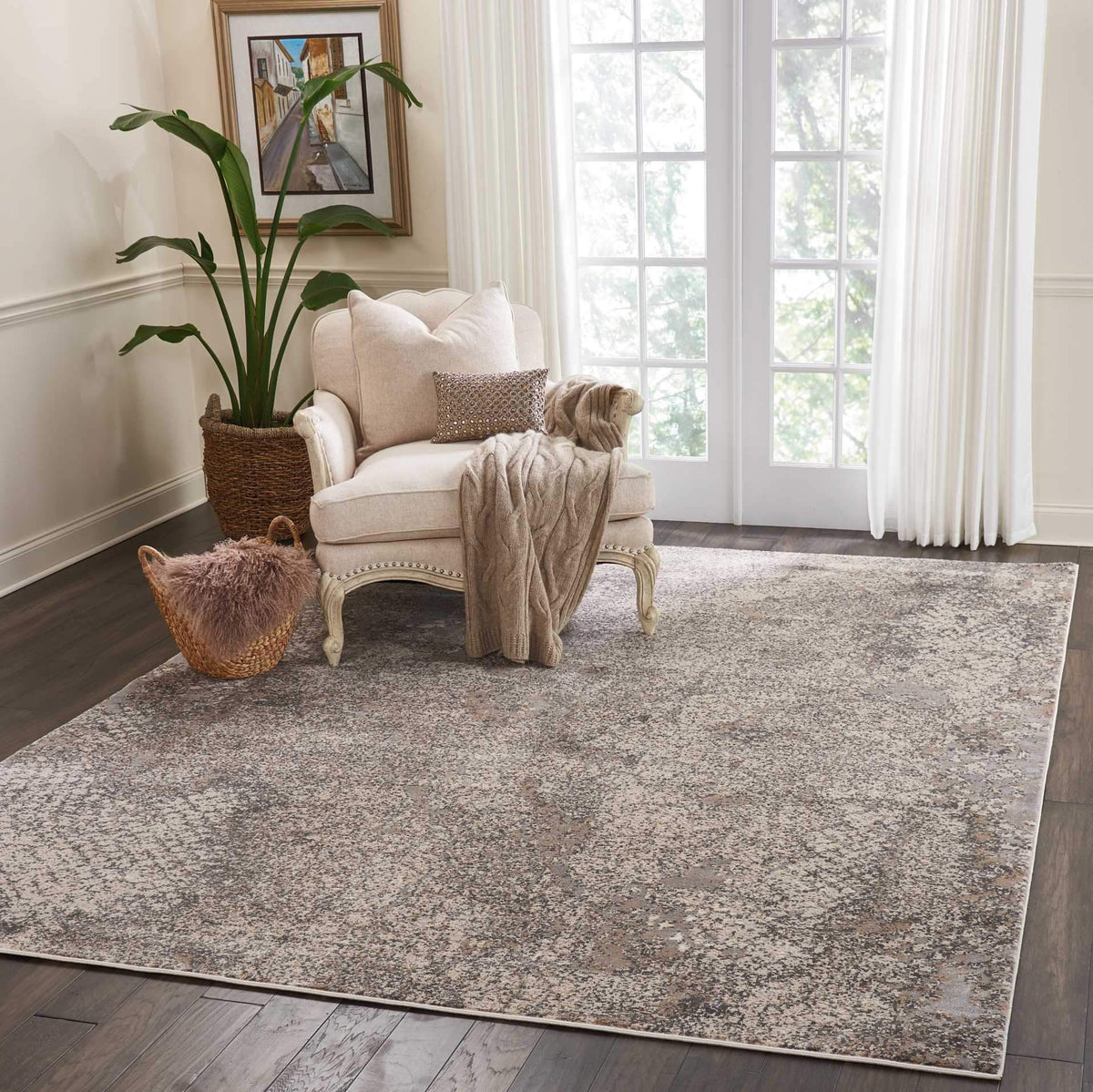kathy ireland HOME Heritage Grey Area Rug-Area Rug-kathy ireland HOME-The Rug Truck