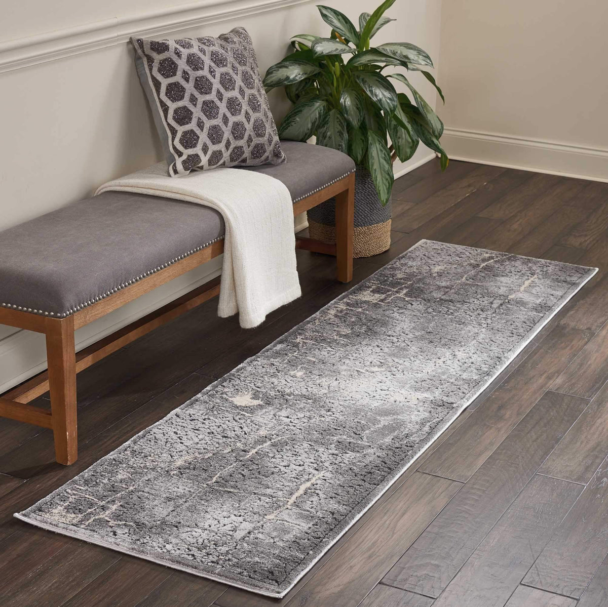 kathy ireland HOME Heritage Charcoal Area Rug-Area Rug-kathy ireland HOME-The Rug Truck