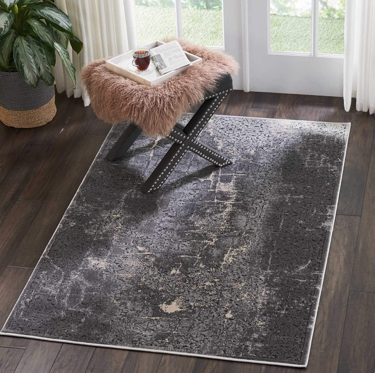 kathy ireland HOME Heritage Charcoal Area Rug-Area Rug-kathy ireland HOME-The Rug Truck