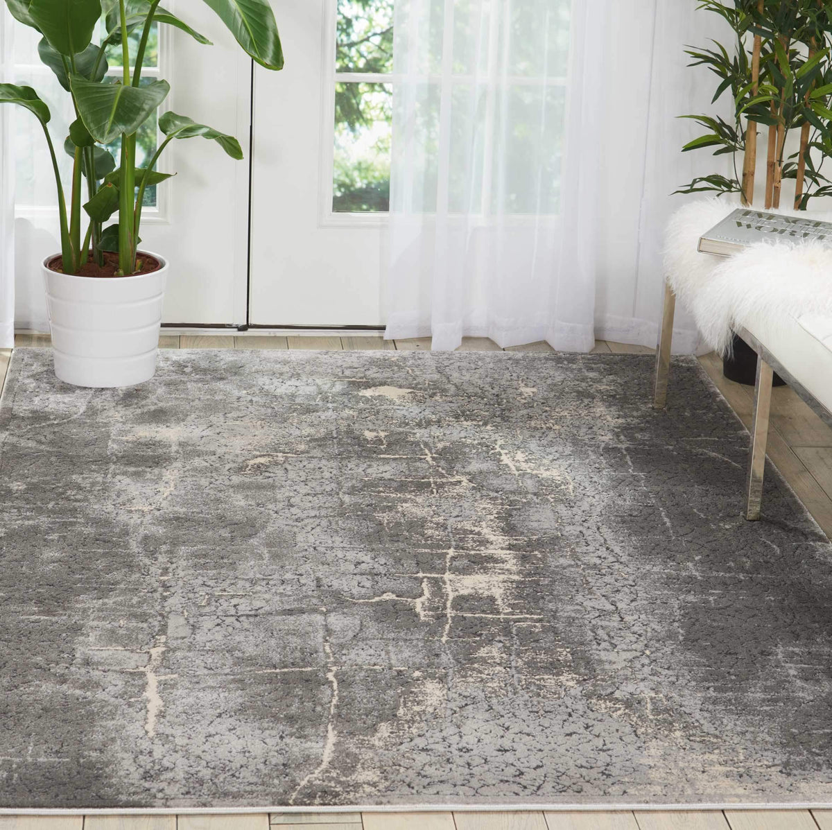 kathy ireland HOME Heritage Charcoal Area Rug-Area Rug-kathy ireland HOME-The Rug Truck