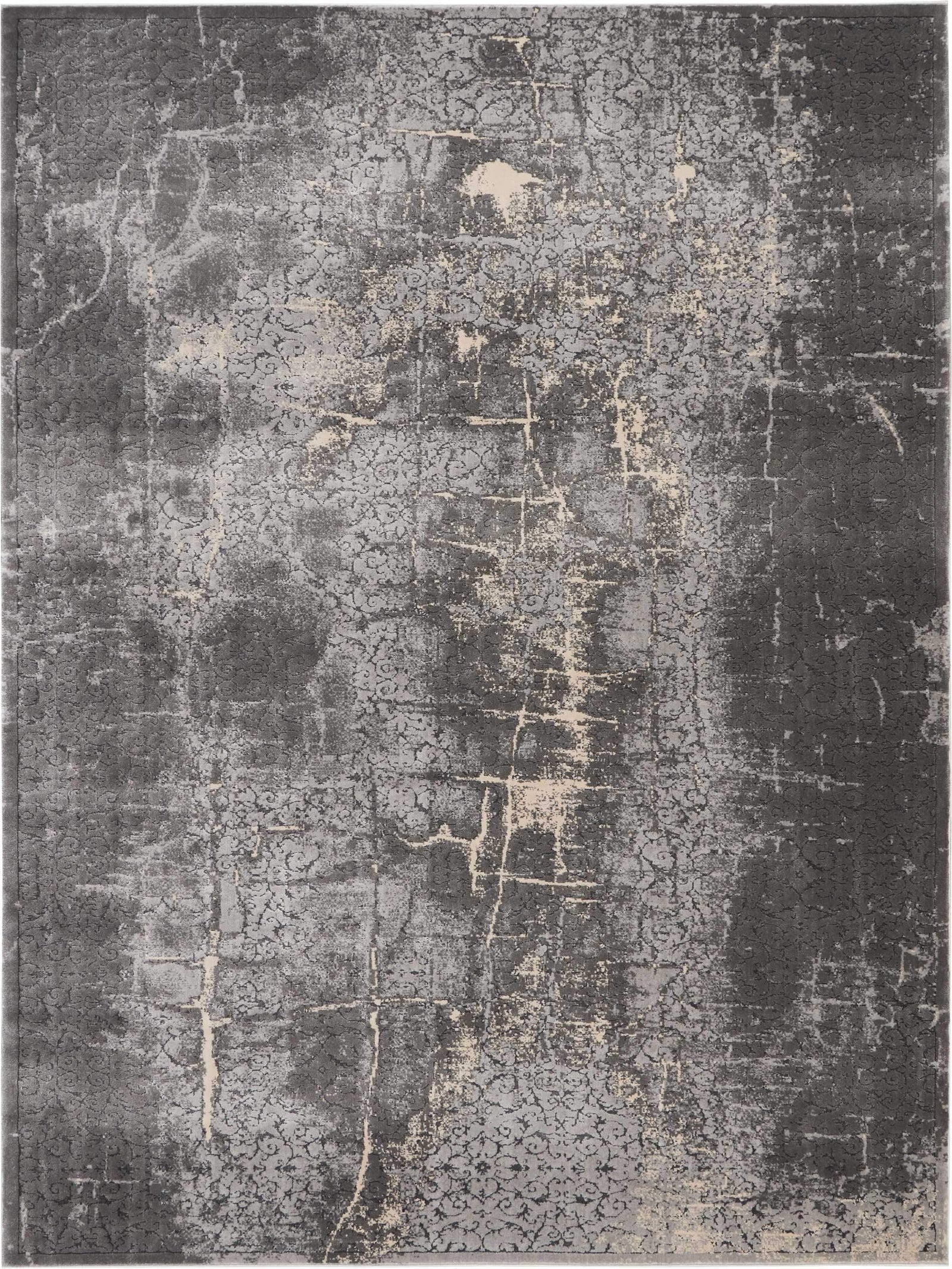 kathy ireland HOME Heritage Charcoal Area Rug-Area Rug-kathy ireland HOME-3'11"X5'11"-The Rug Truck