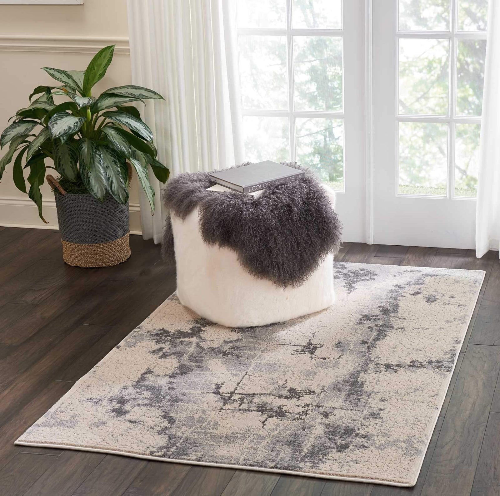 kathy ireland HOME Heritage Beige Area Rug-Area Rug-kathy ireland HOME-3'11"X5'11"-The Rug Truck