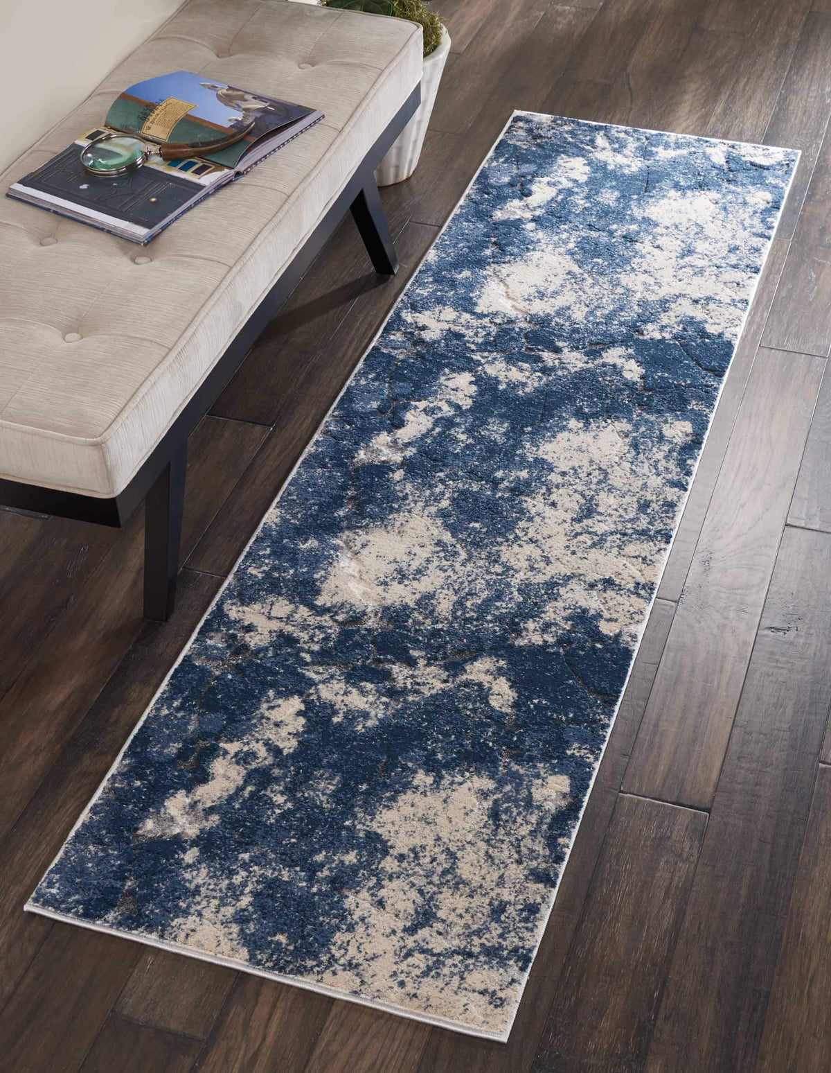 kathy ireland HOME Heritage Beige/Blue Area Rug-Area Rug-kathy ireland HOME-The Rug Truck